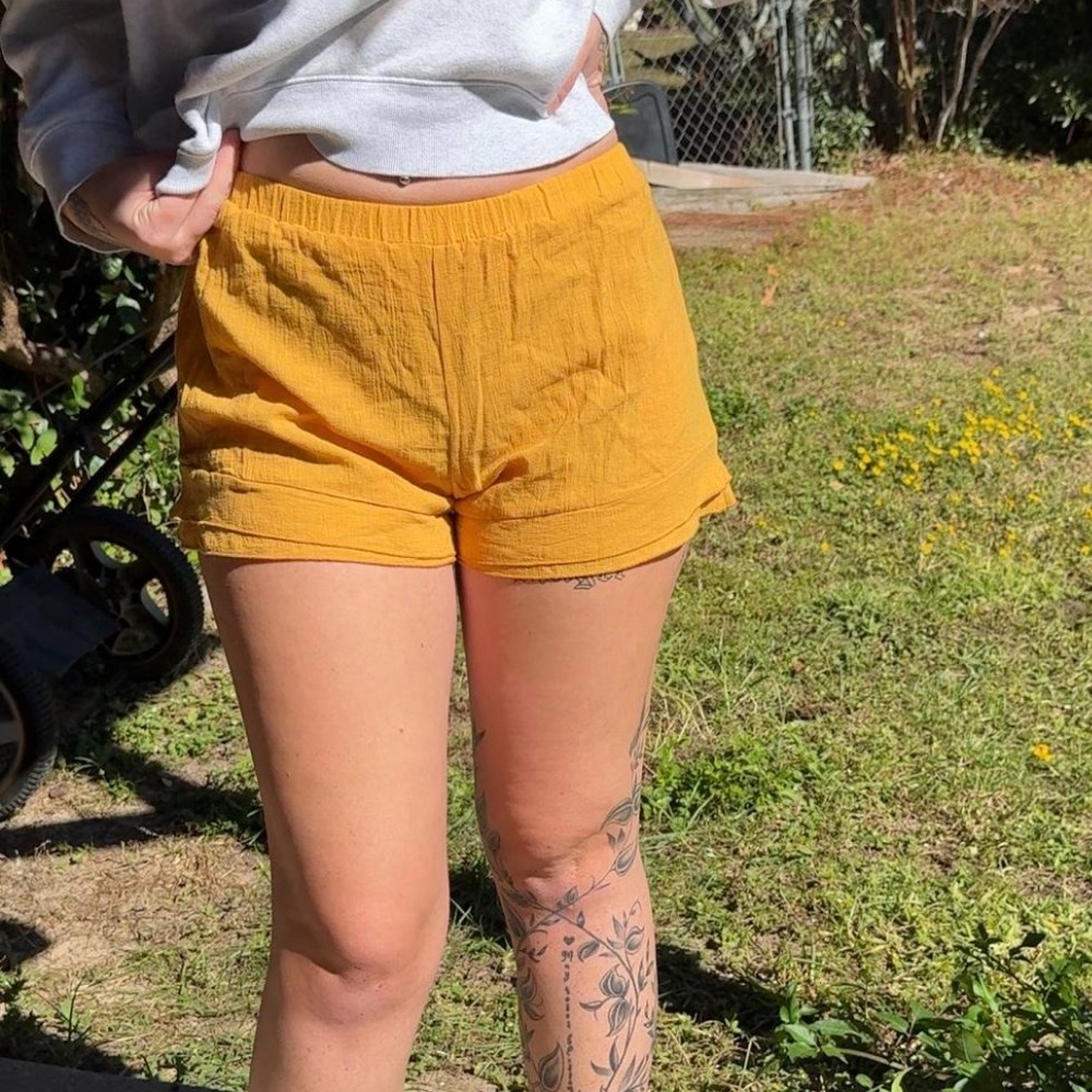 Mustard Yellow Women's Shorts